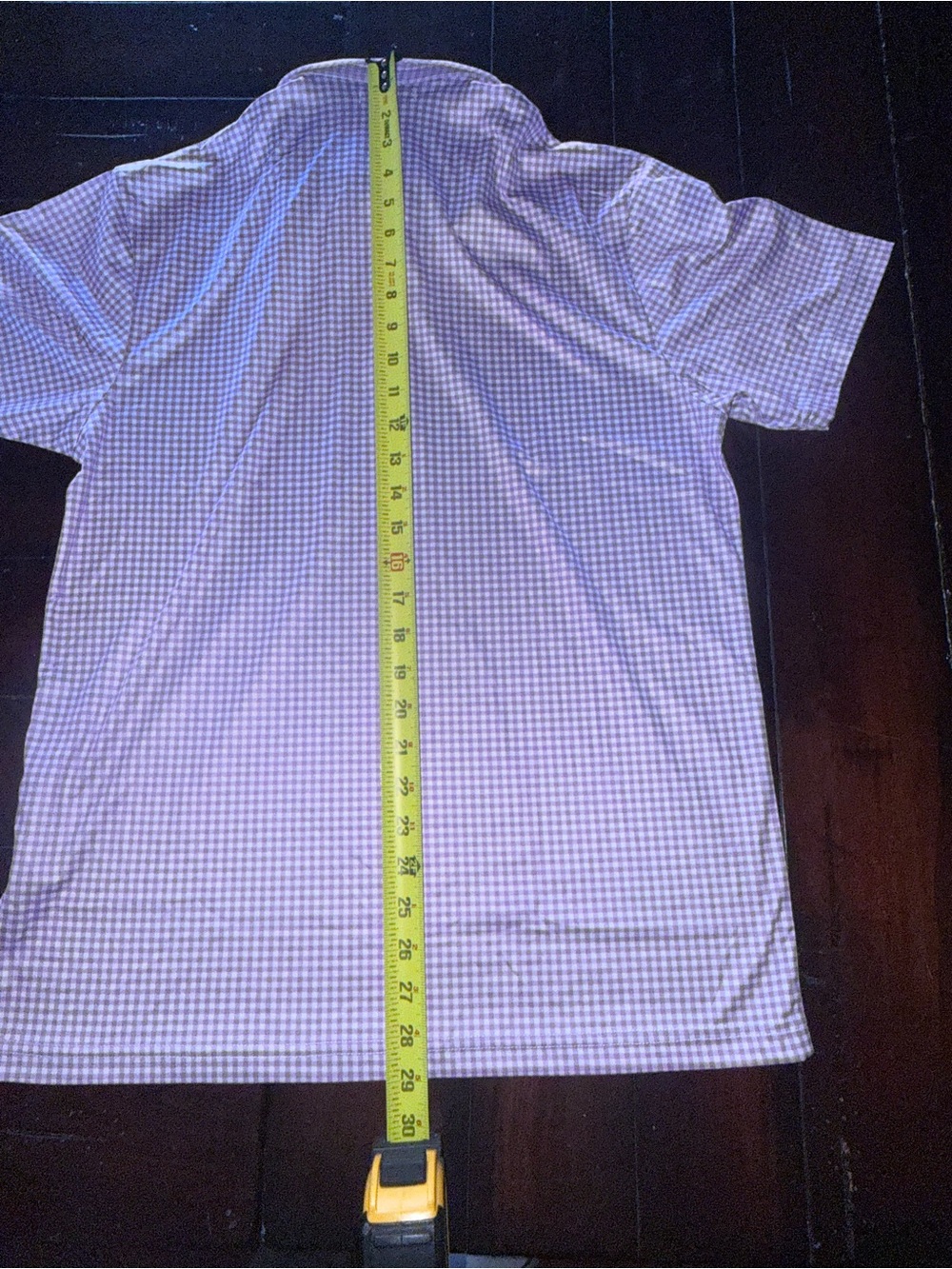 Collars & Co New (without tags)Men's Lavender Gingham Dress Shirt - Picture 5 of 5